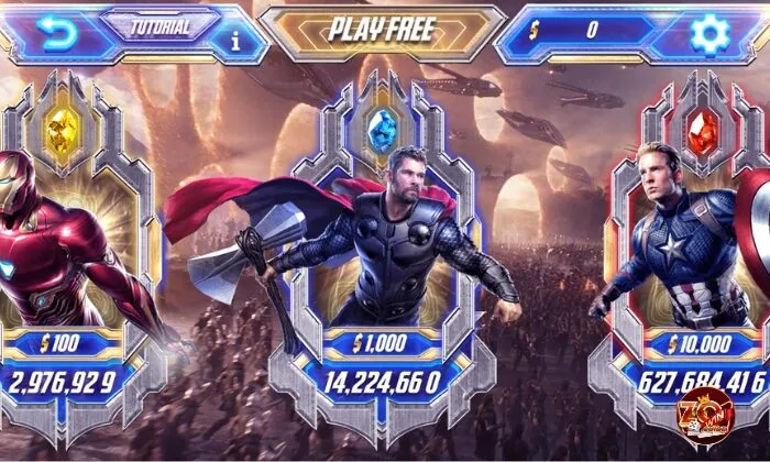 Giới thiệu về slot game Avengers Zowin