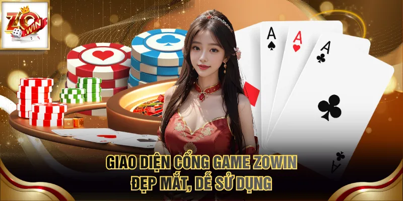 Zowin88 5 Giao diện cổng game ZOWIN đẹp mắt, dễ sử dụng