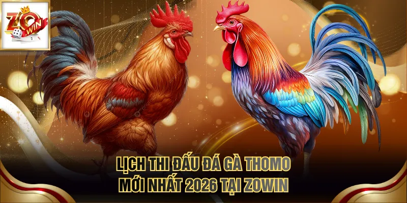 Lịch thi đấu đá gà Thomo mới nhất 2026 tại ZOWIN