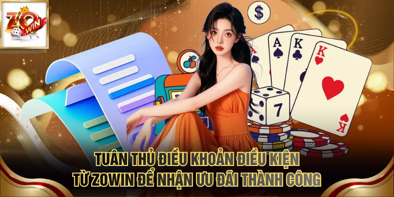 Điều Khoản Điều Kiện 3 Tuân thủ điều khoản điều kiện từ ZOWIN để nhận ưu đãi thành công